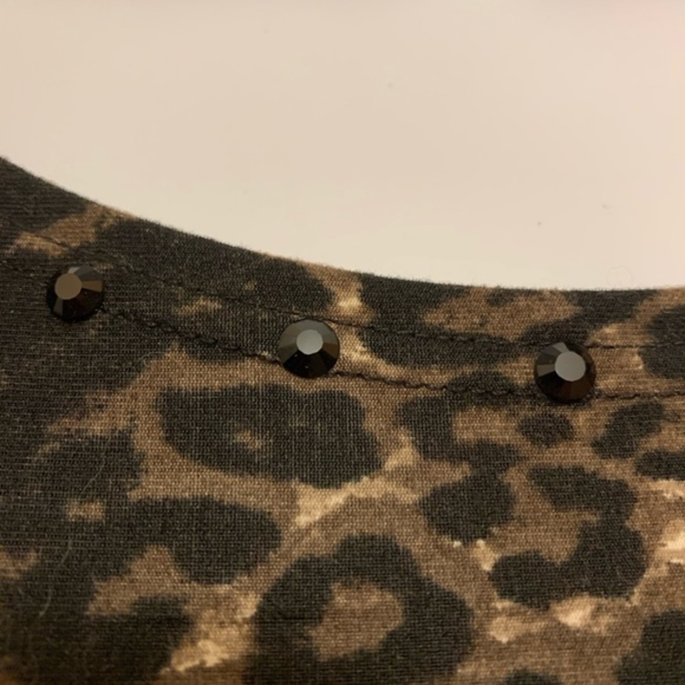 Isabel Animal Print Long Sleeve Top Size M - Picture 4 of 5